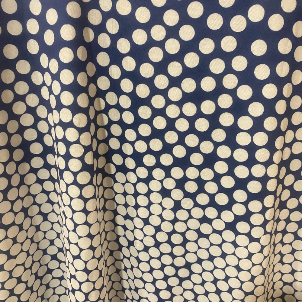 Navy Blue Polka Dot Dress - Picture 5 of 5